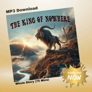 Audiobook cover design for The King of Nowhere audiobook Download