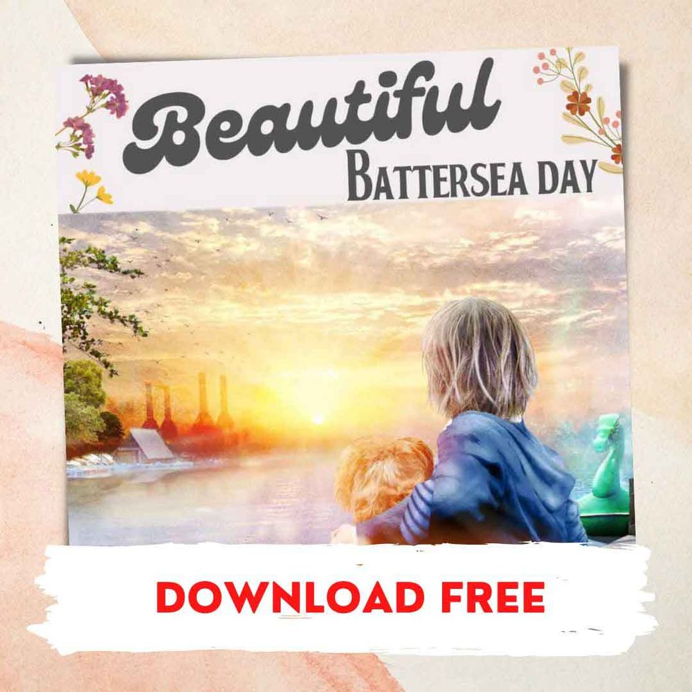 The cover artwork for the single 'Beautiful Battersea Day' by Rockford's Rock Opera.